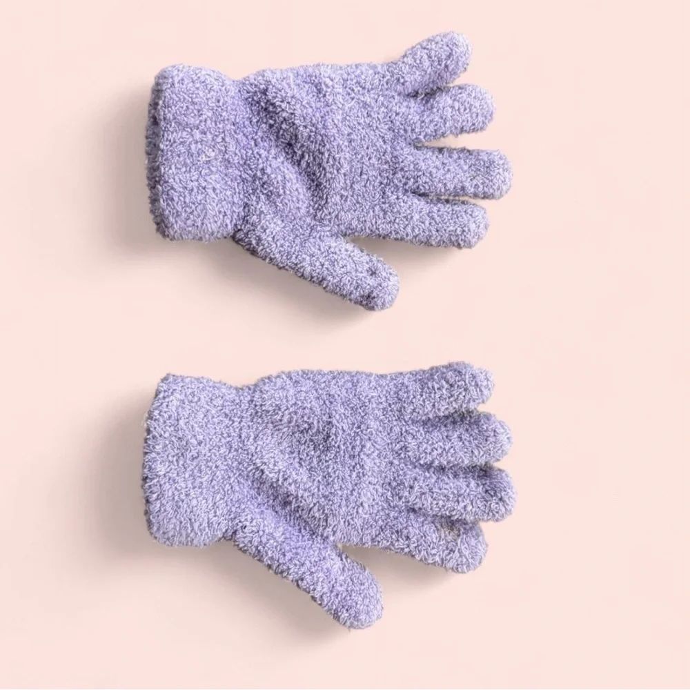 Cozy Kids' Purple Gloves